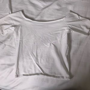 off the shoulder crop top